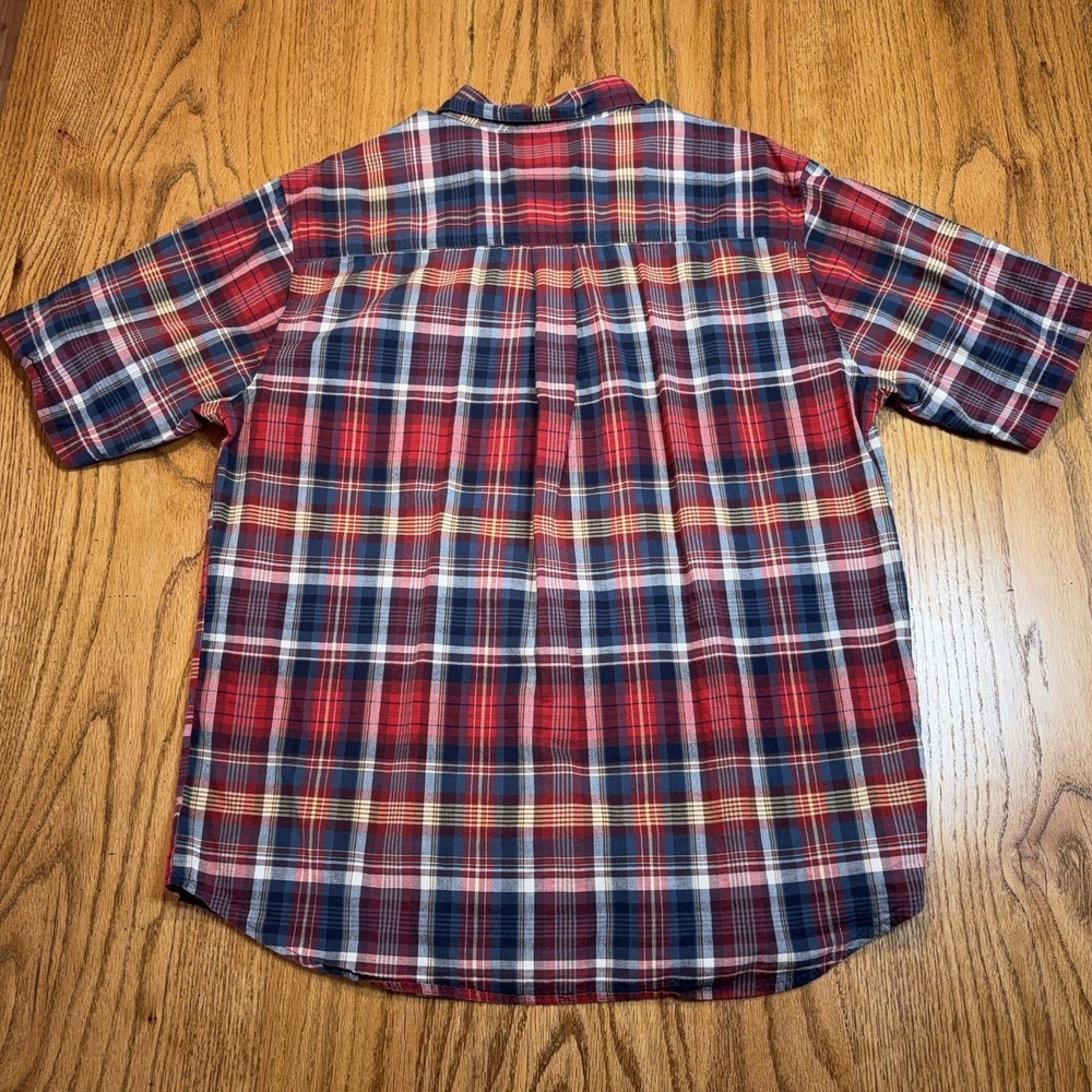 Lot‎ of 3 Woolrich Short Sleeve Button Up Shirts Men's Large Heather Gray Plaid - Picture 7 of 11